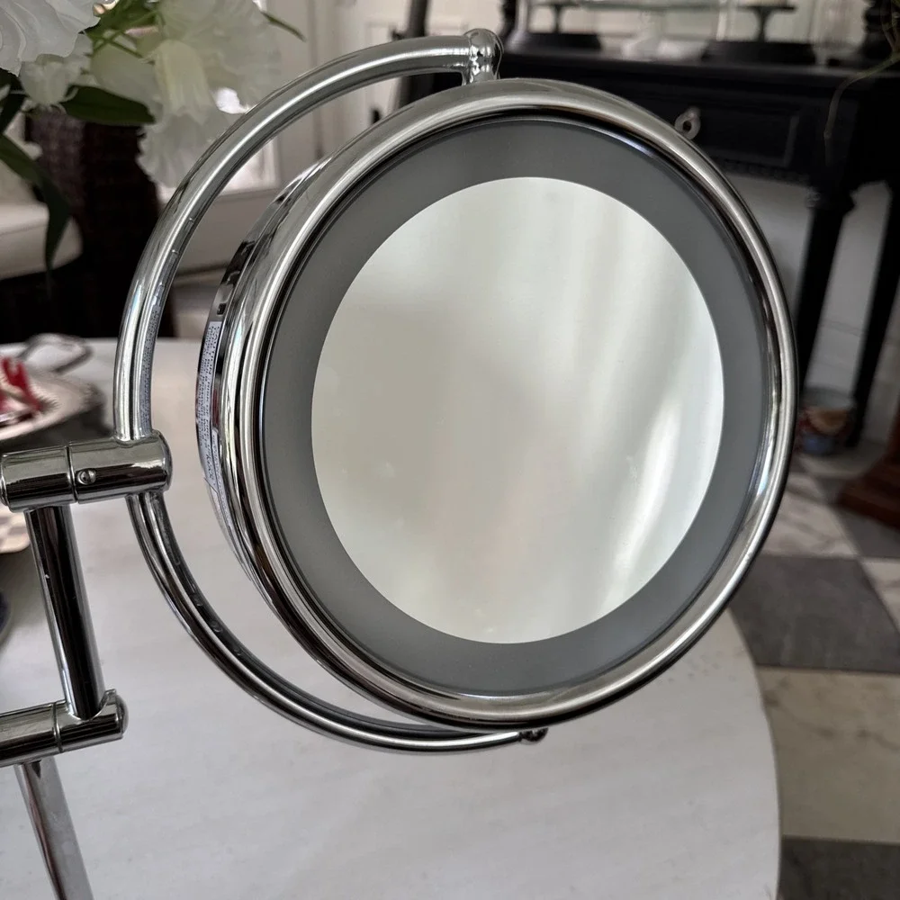 Kimball & Young (5X & Normal) Round Lighted Mirror Wall Mount Chrome (hardwired)